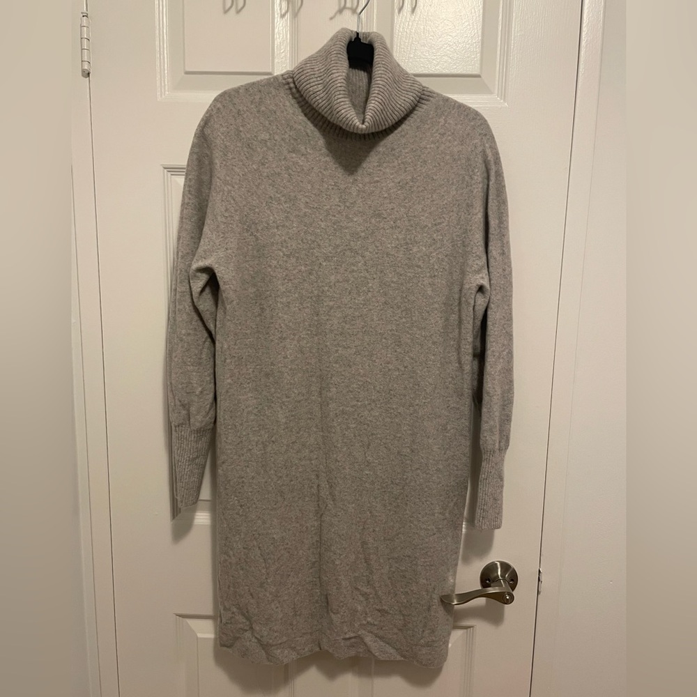 100% Wool, turtle neck sweater dress